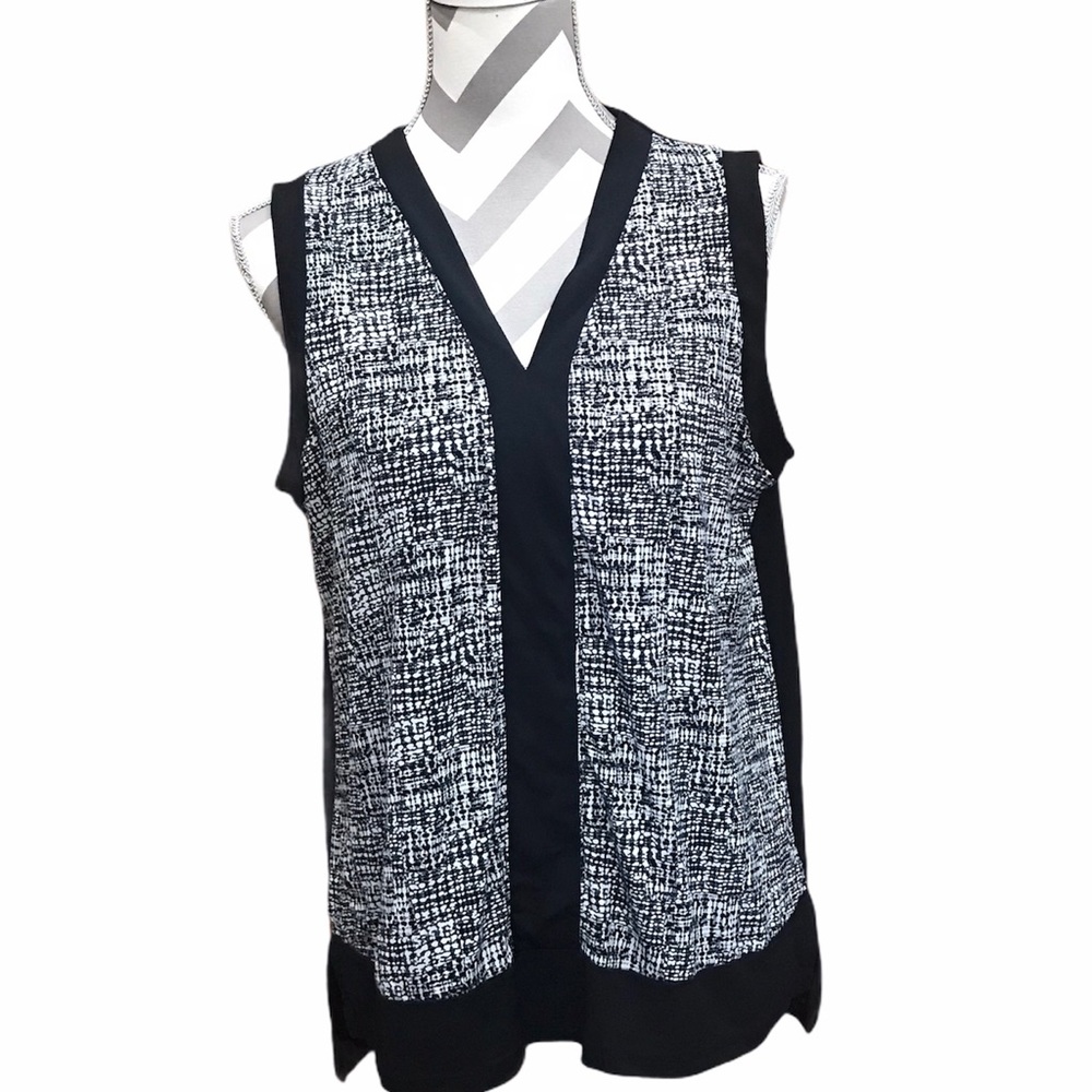 Jones New York Black Sleeveless Pullover Tunic